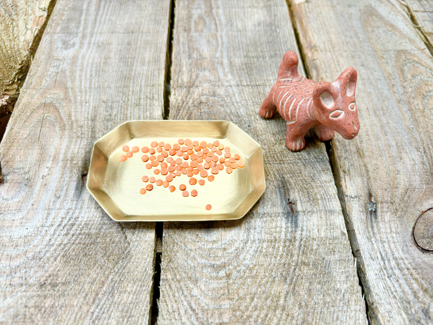 Brass Long Octagonal Dish