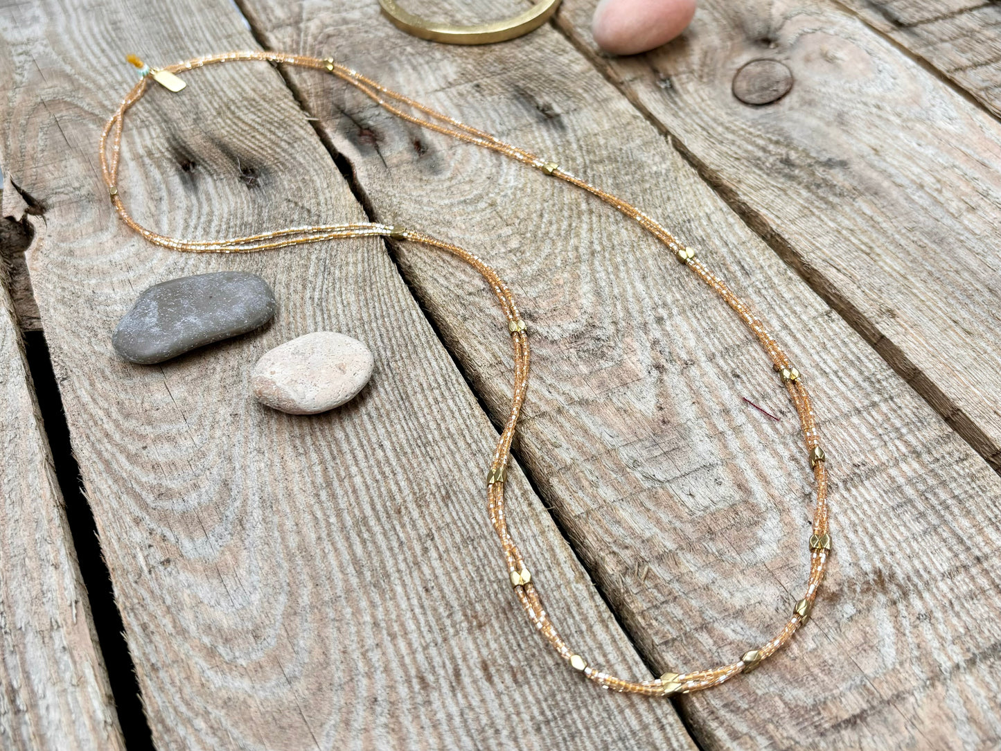 Double Strand Beaded Necklace