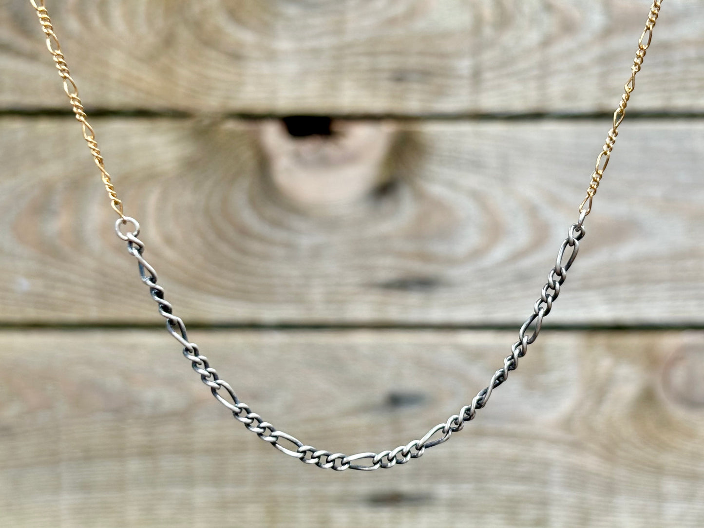 Mixed Figaro Thin Chain Necklace