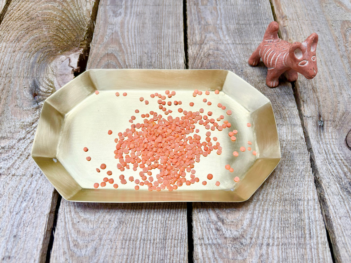 Brass Long Octagonal Dish