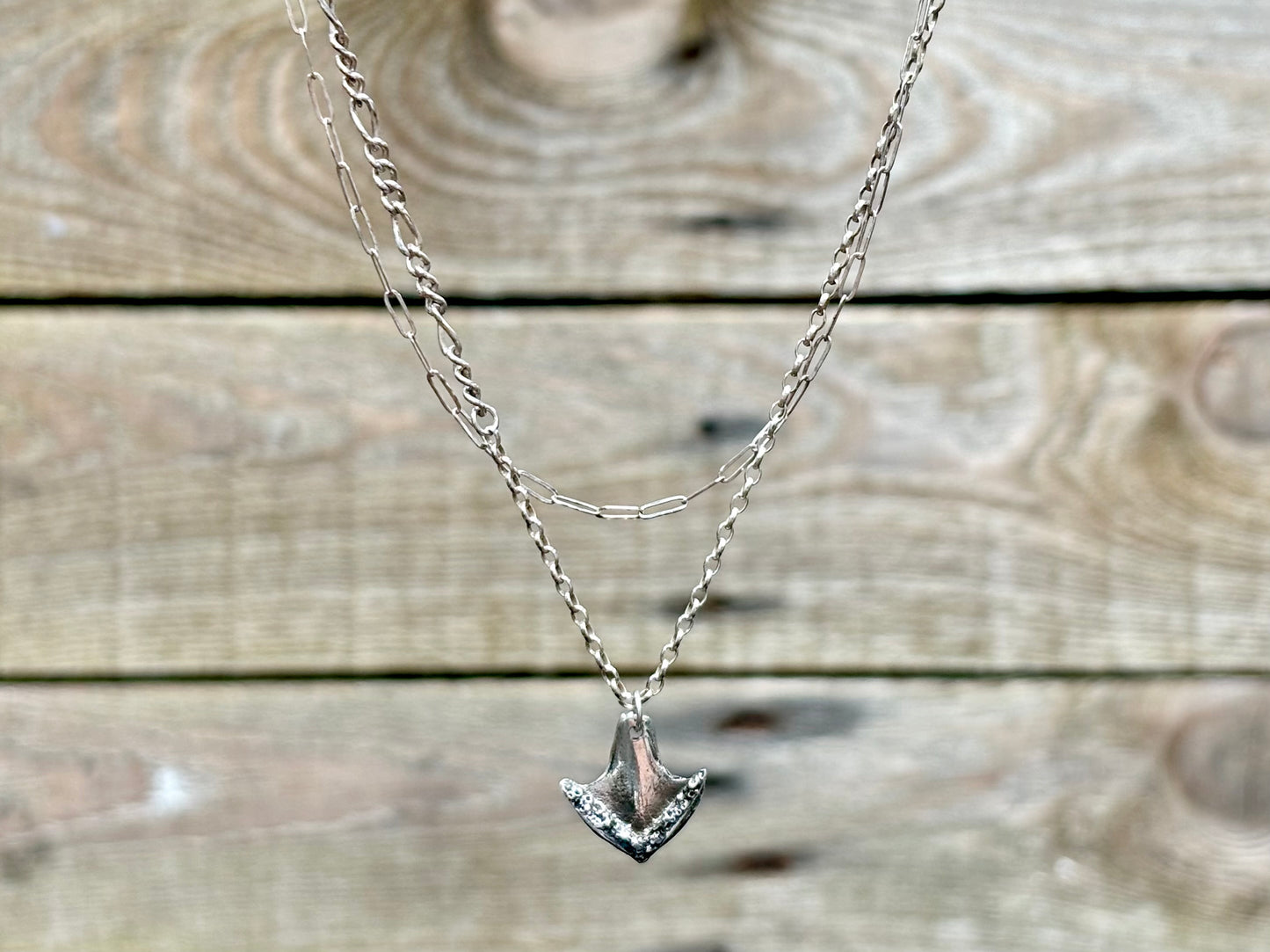 Vomer Anchor Double Chain Necklace