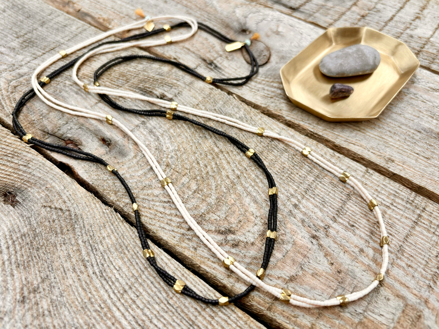 Double Strand Beaded Necklace