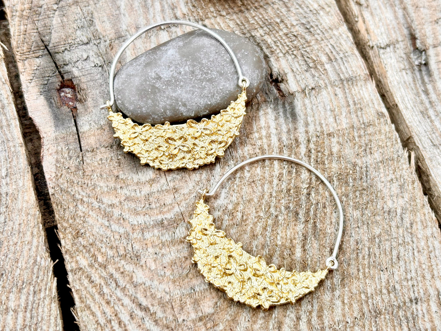 Inflorescence Hoop Earrings