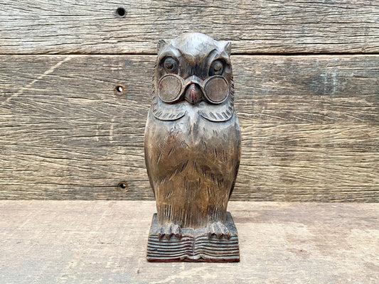 Carved Wooden Owl