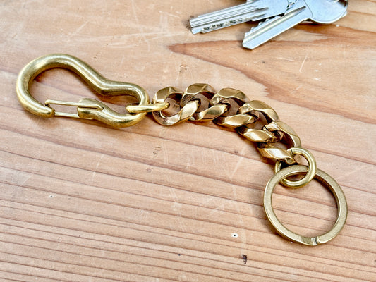 Brass Karabiner Twist Key Chain
