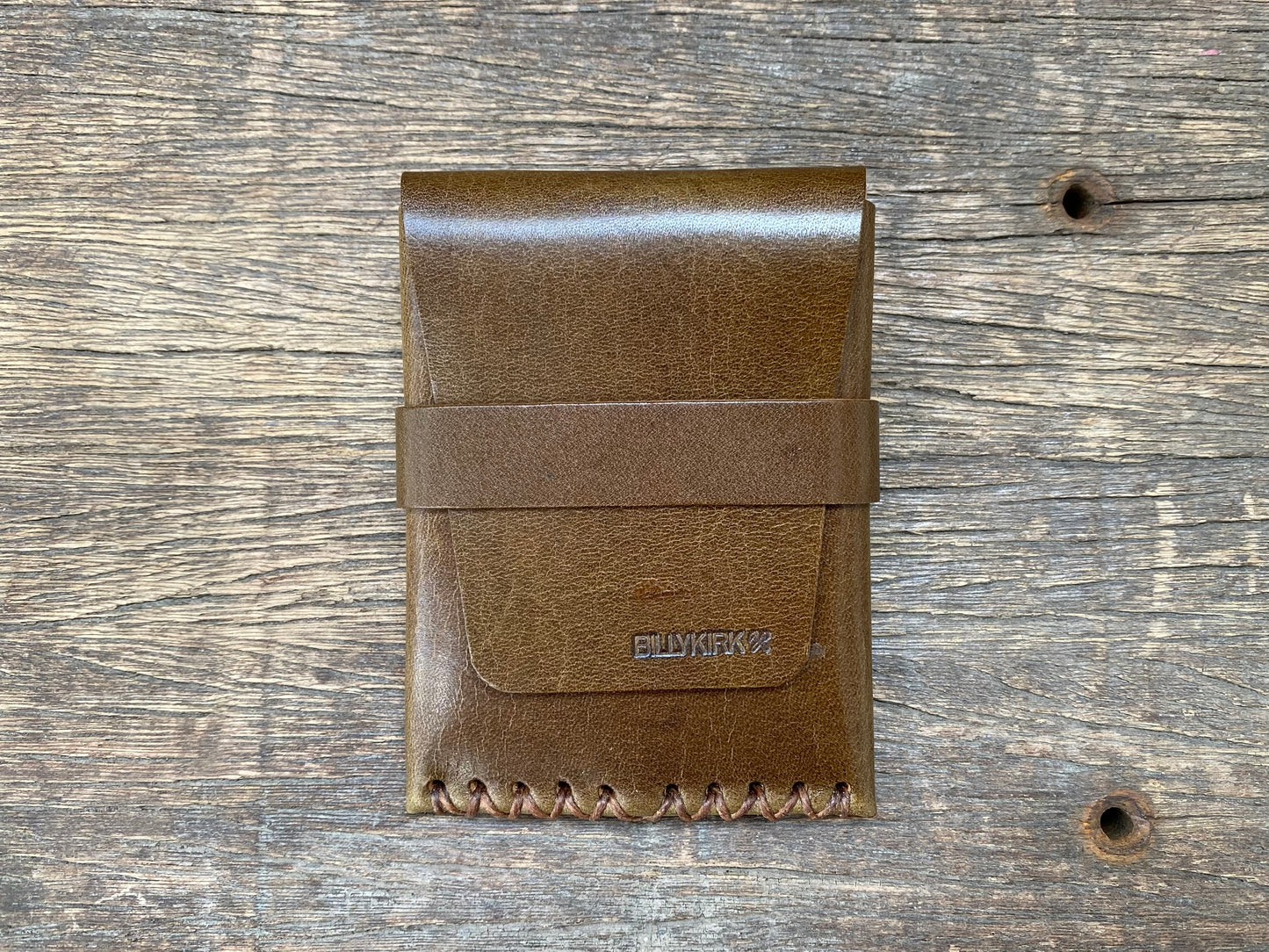 Flap Card Case Olive