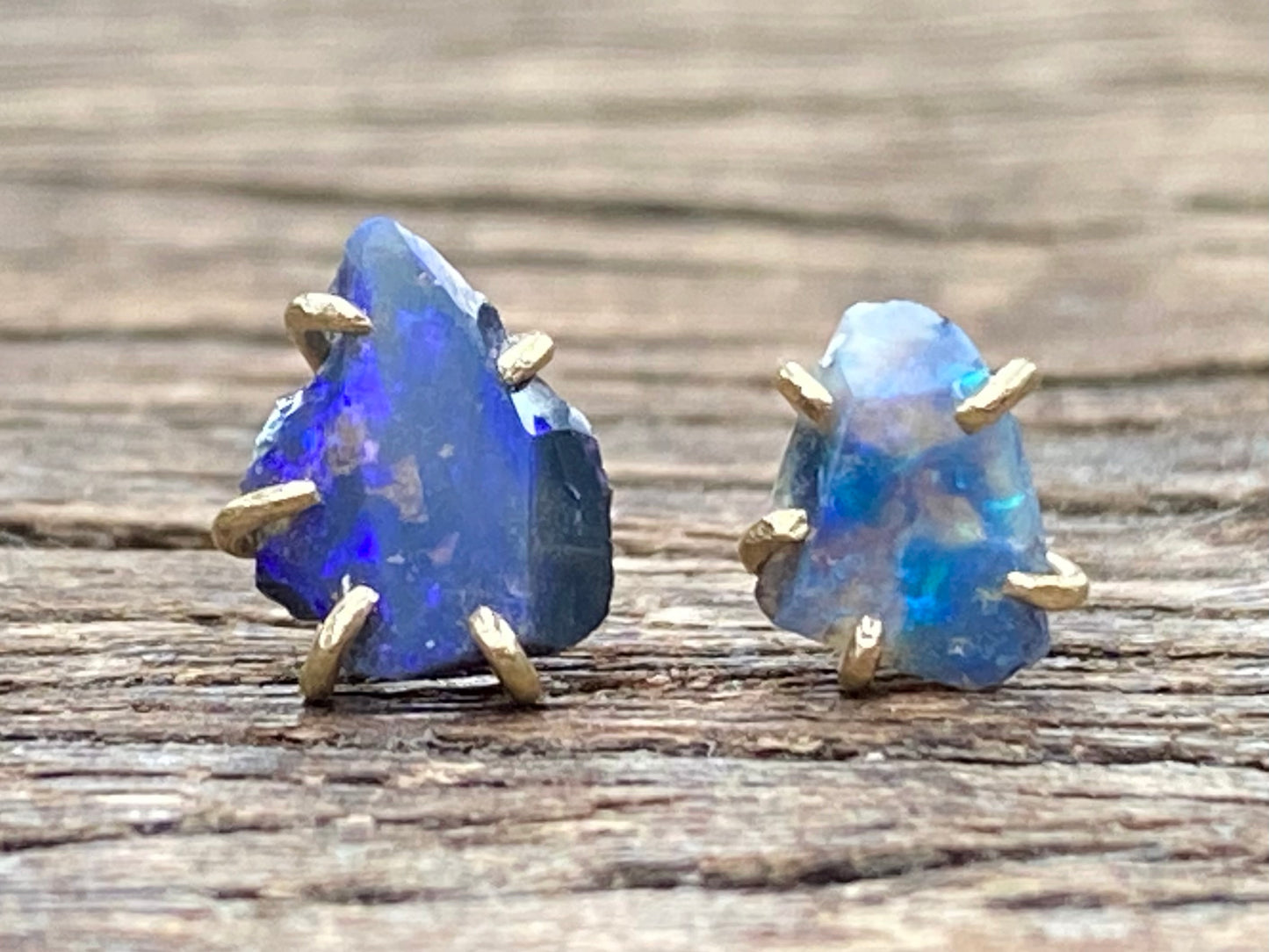 Australian Opal Gold Studs