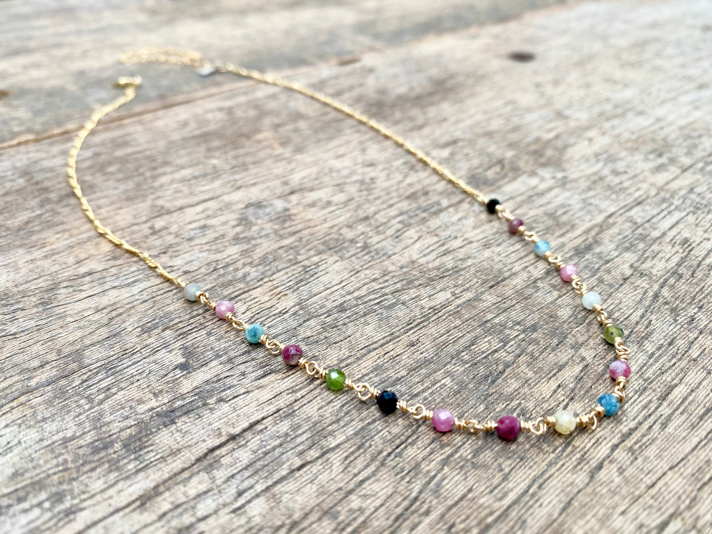 Hand-beaded Figaro Necklace