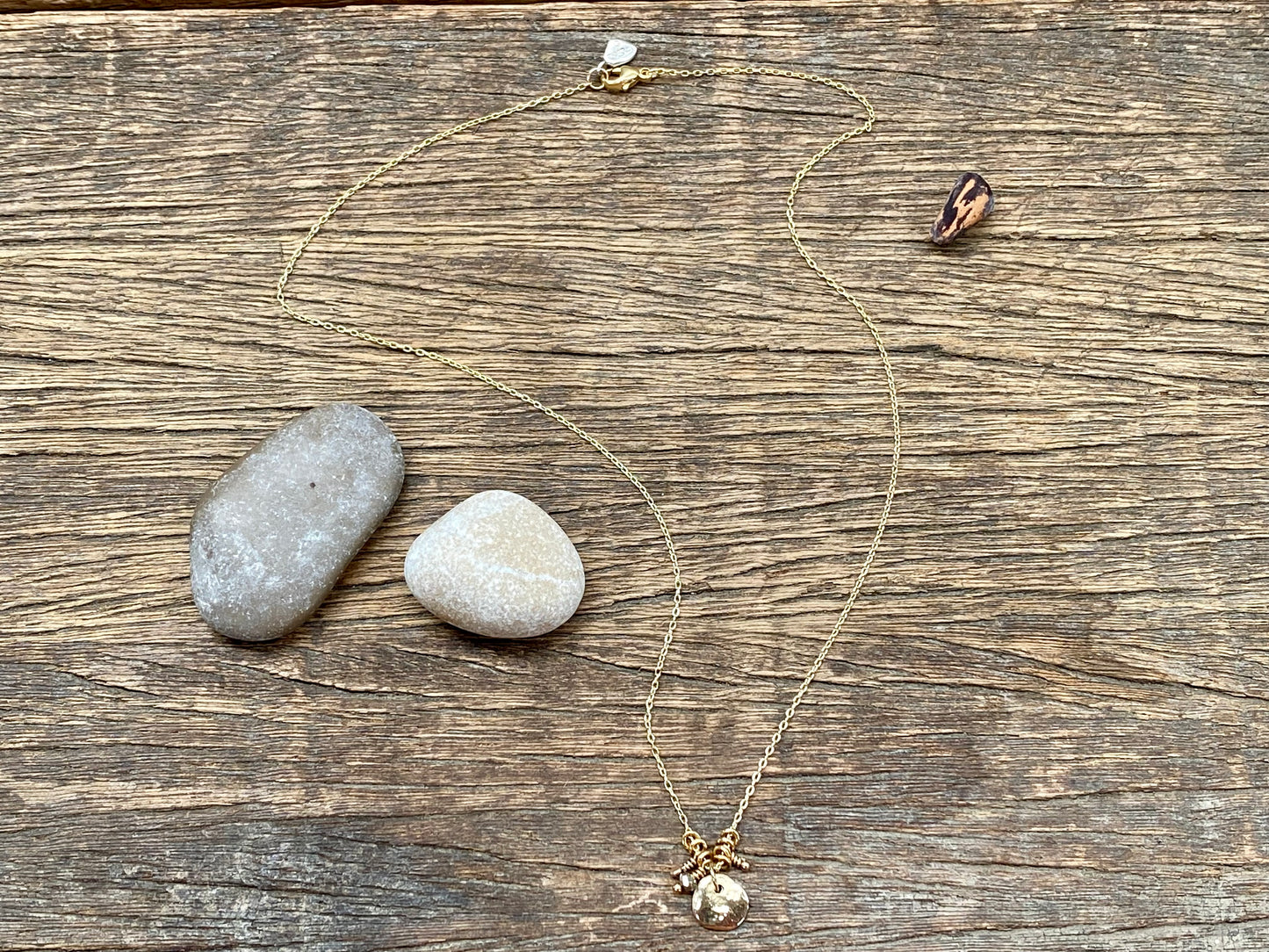 Gold Rock Trinket Necklace