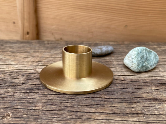 Brass Candle Holder Circle