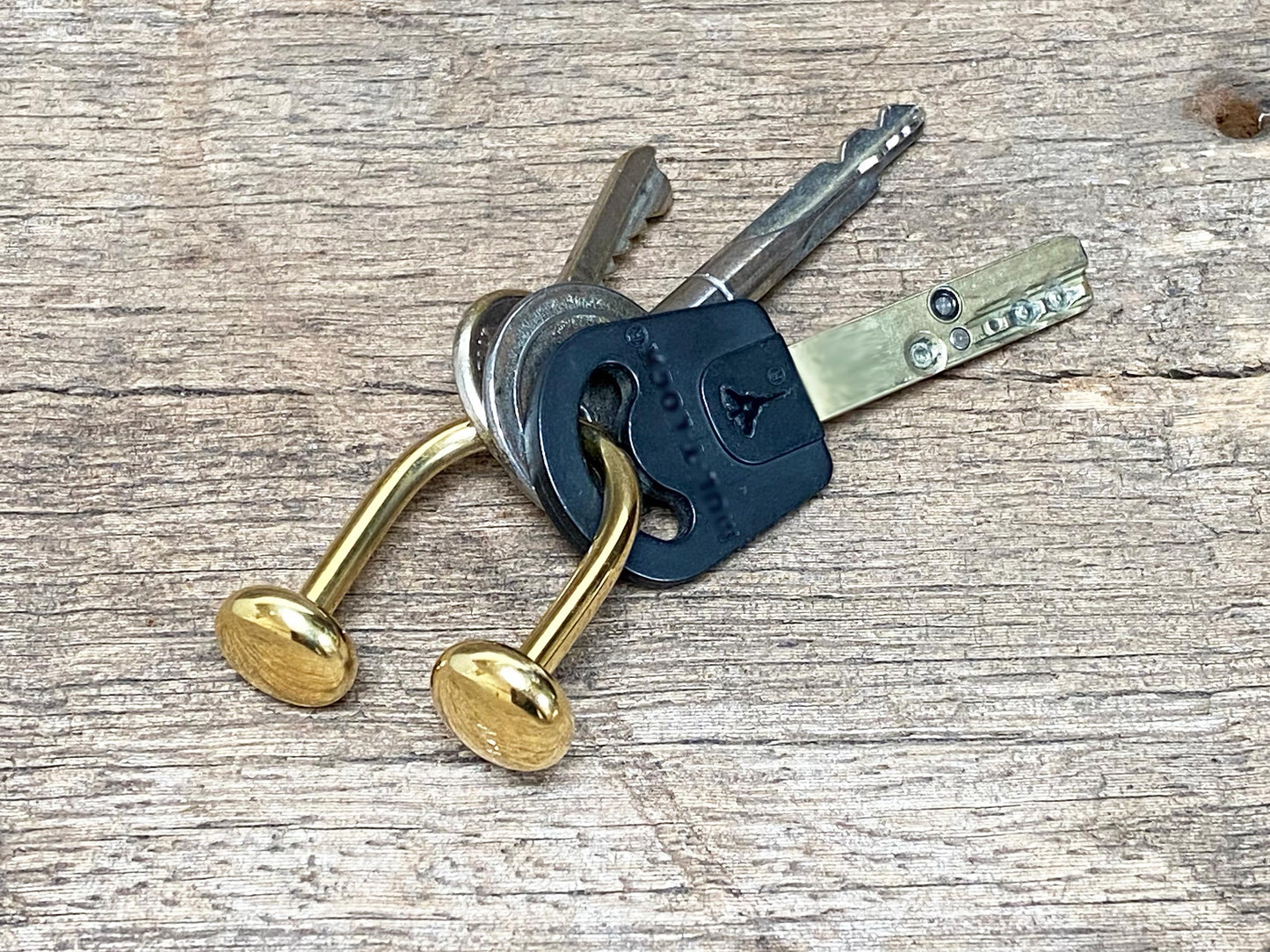 Brass U Keyring