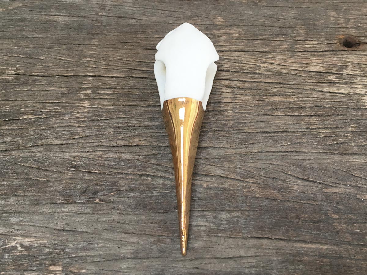 Porcelain Bird Skull