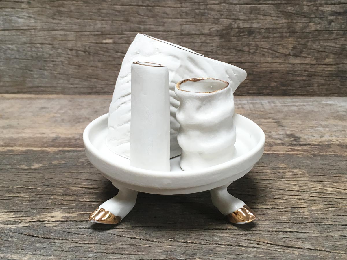 Porcelain Bud Vase Set