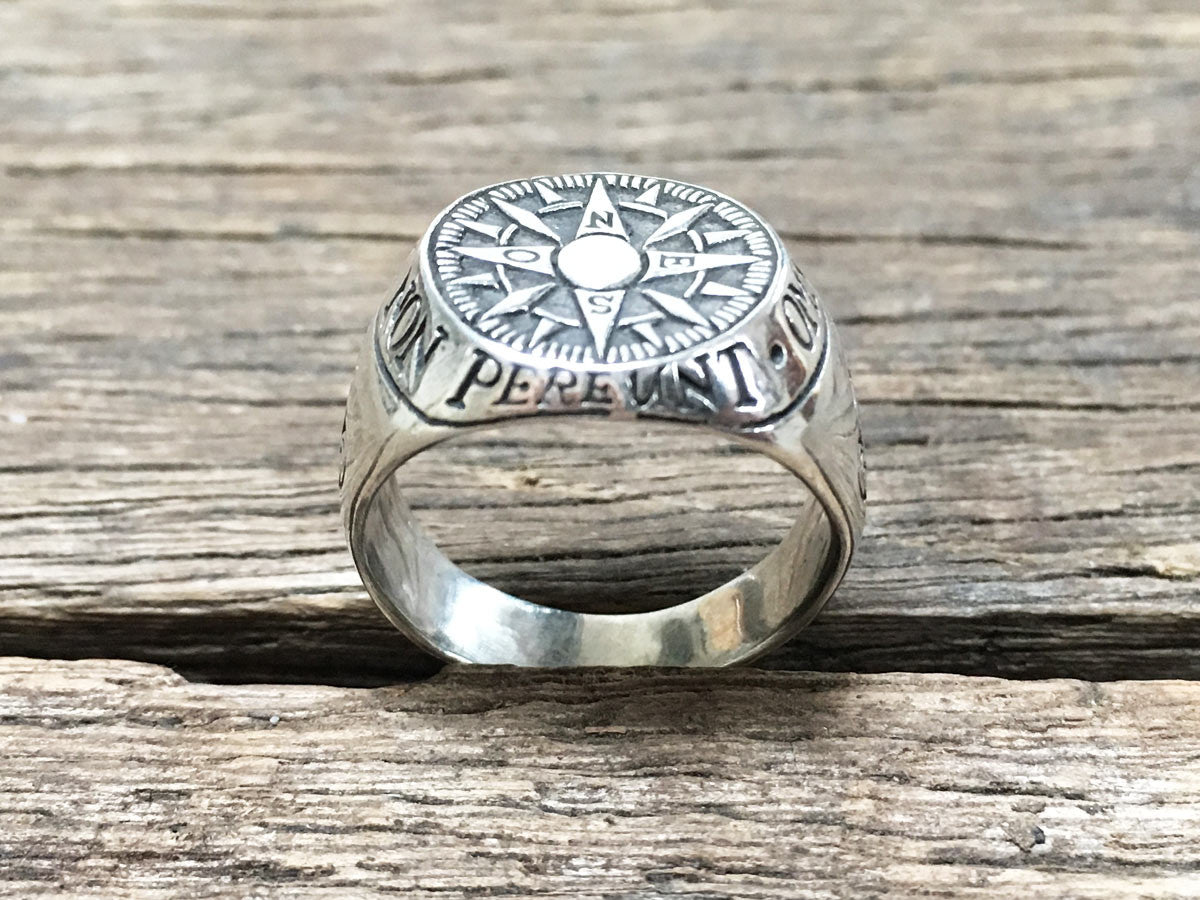 Compass Signet Ring