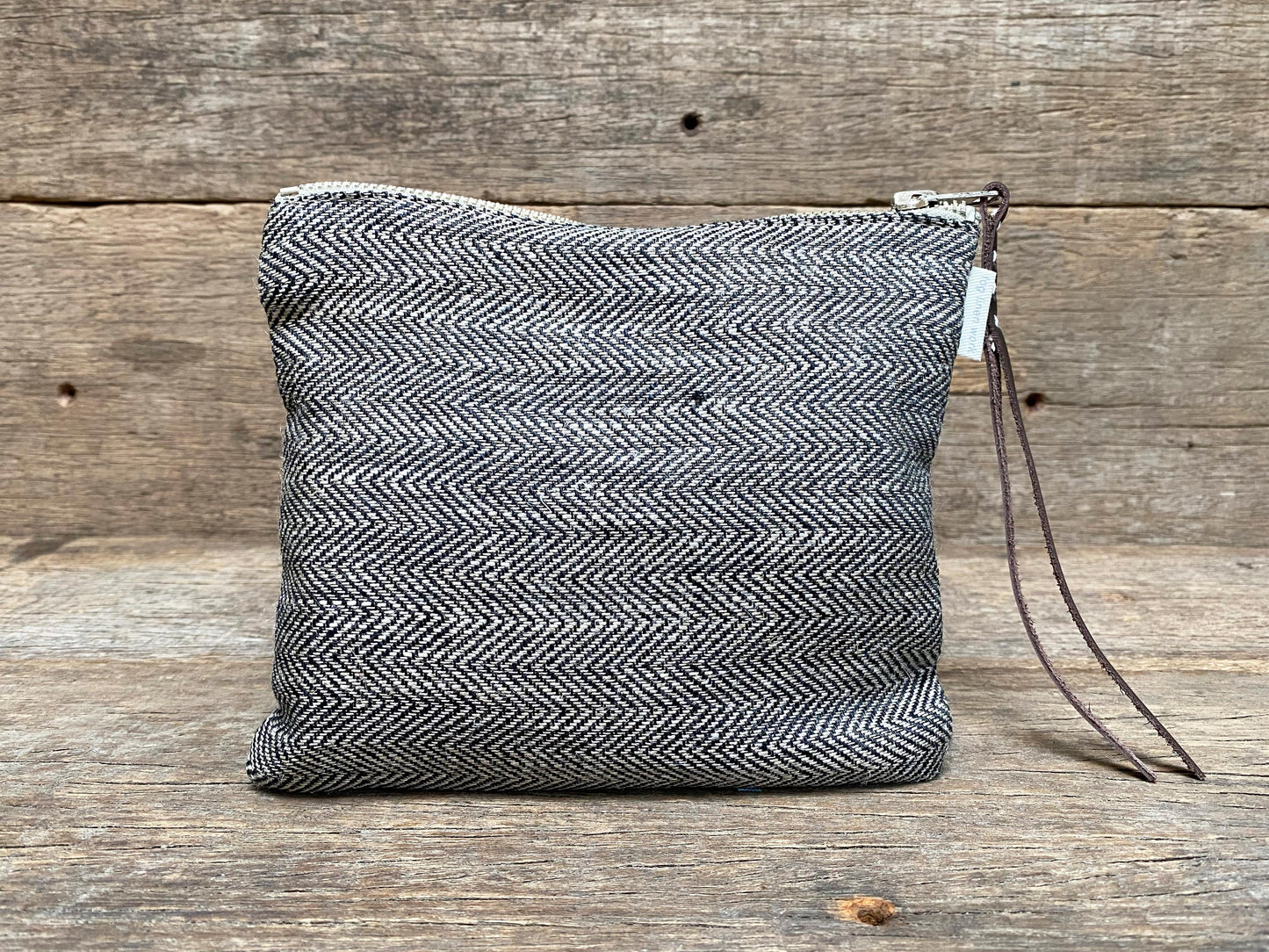 Zip Pouch Herringbone