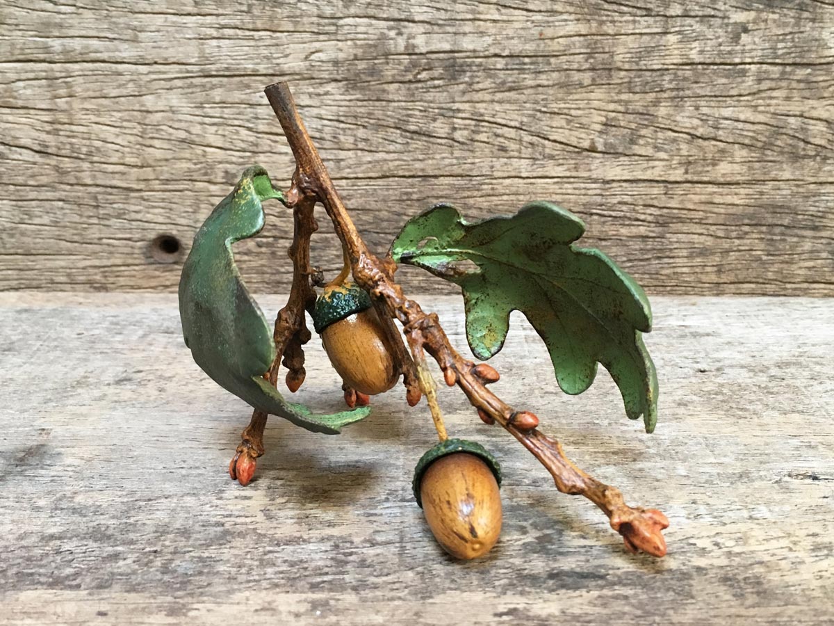 Acorn Twig with Leaves