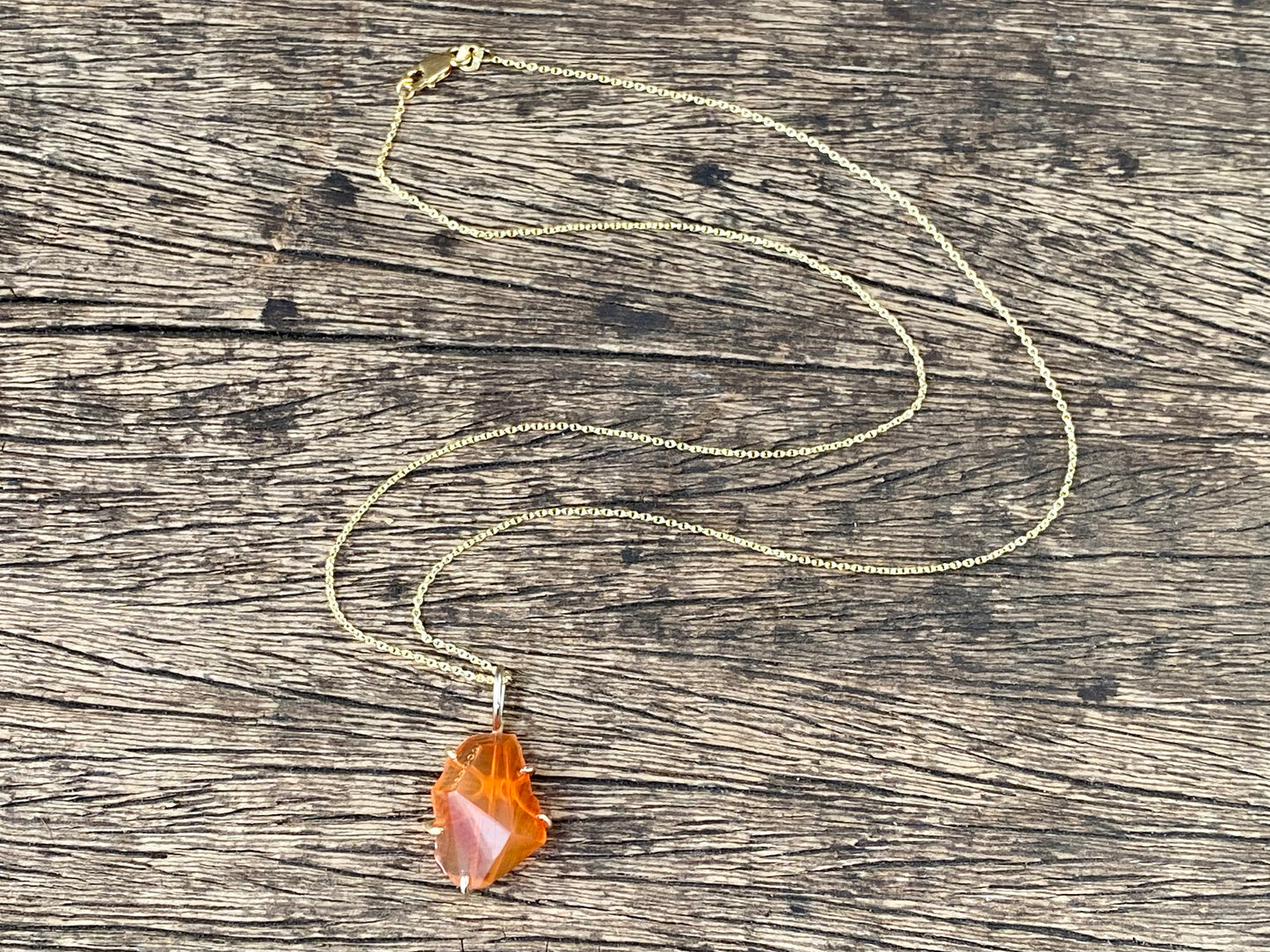 Mexican Fire Opal Pendant