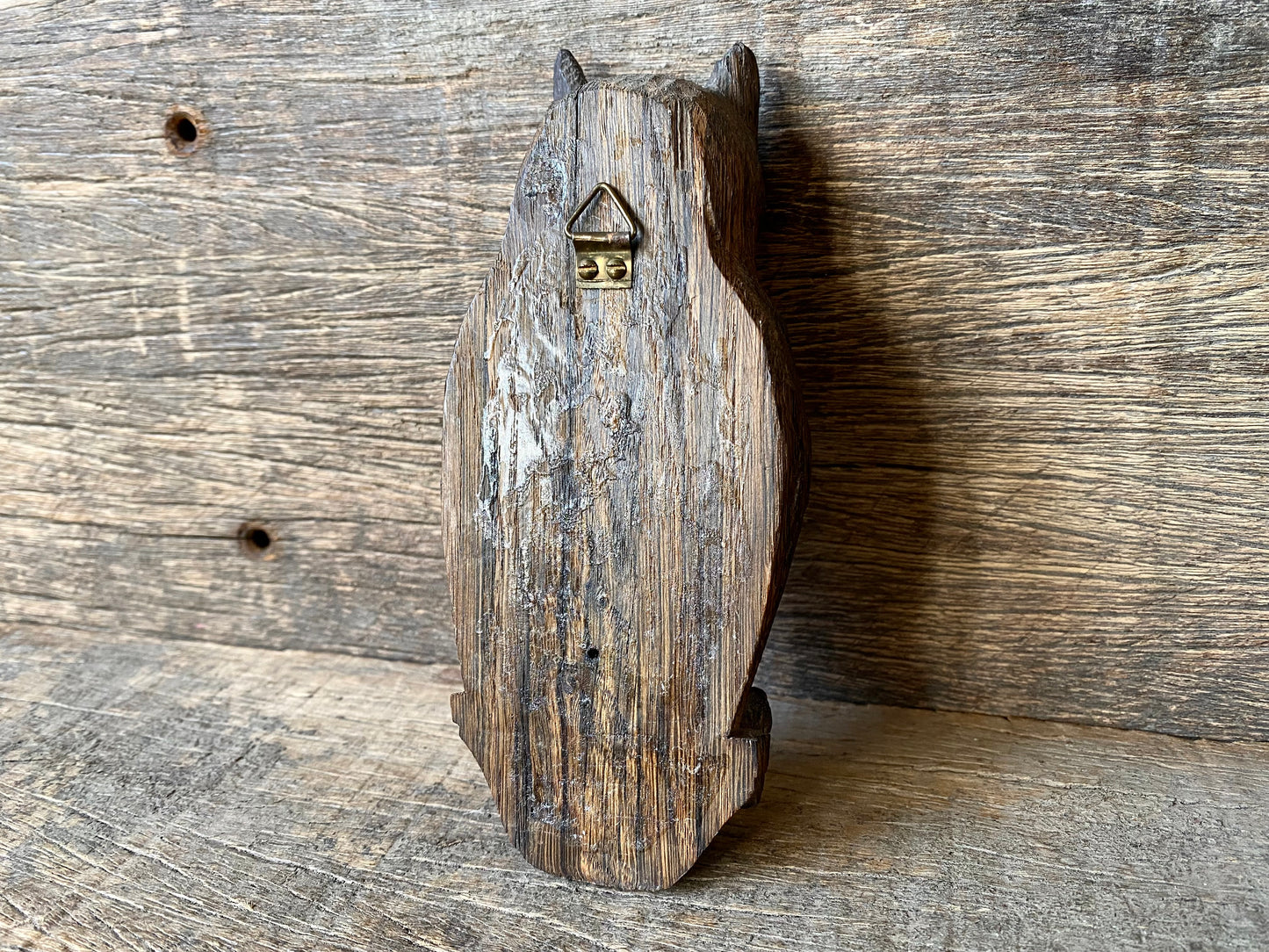 Tiny Carved Wooden Owl