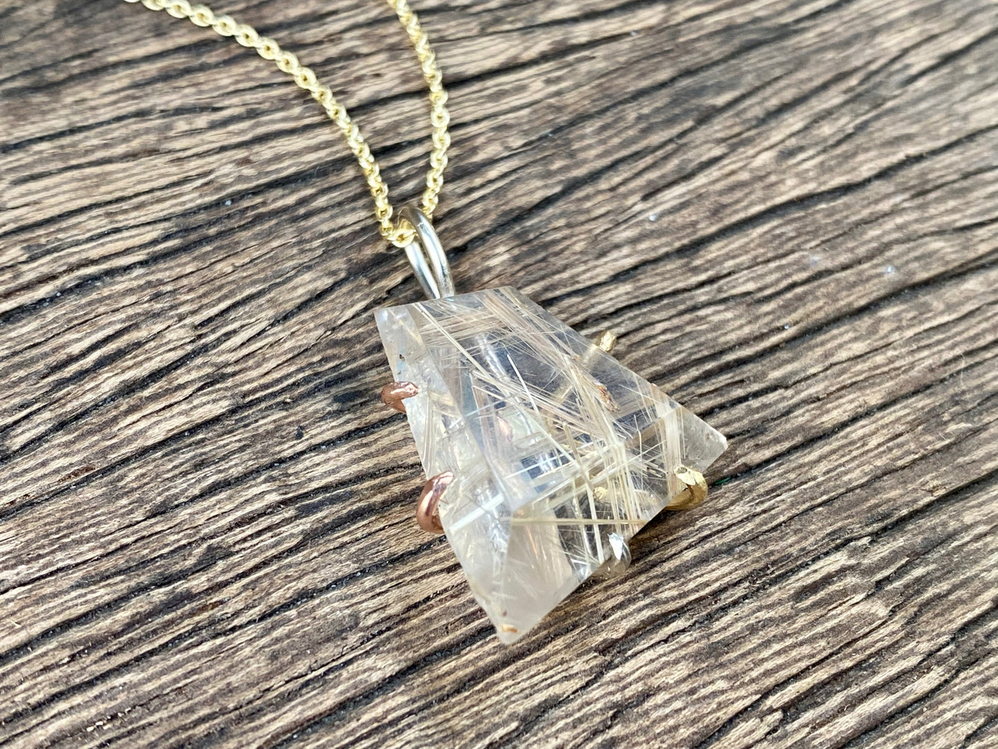 Rutilated Quartz Pendant