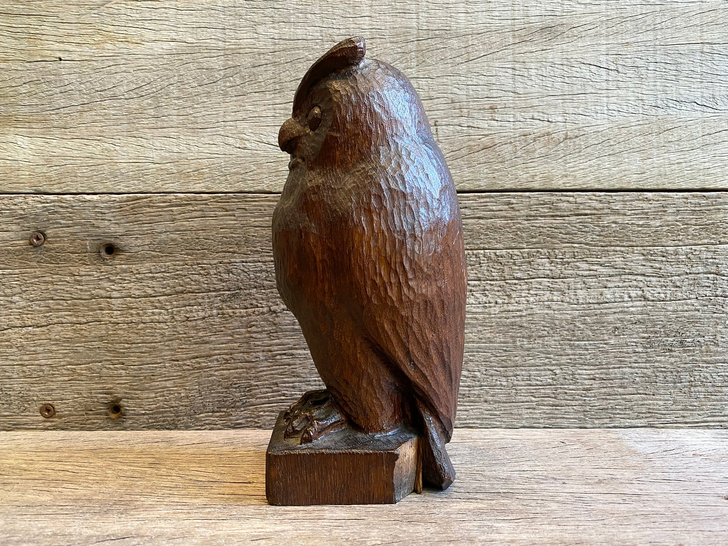 Little Carved Wooden Owl