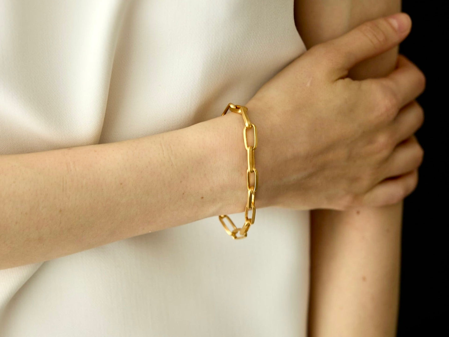 Long Box Chain Bracelet