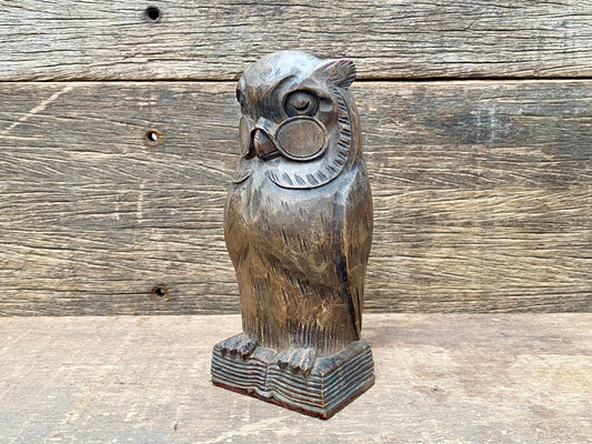Carved Wooden Owl