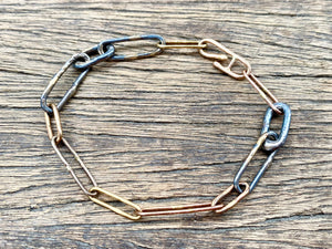 Gold & Silver Heavy Link Bracelet