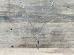 Load image into Gallery viewer, Silver Claw Tassel Necklace
