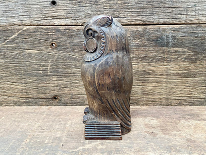 Carved Wooden Owl