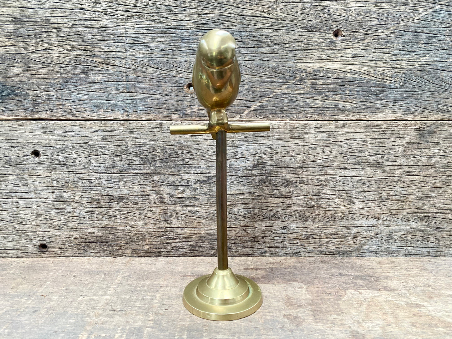 Brass Bird Jewelry Holder