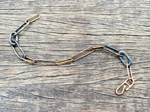 Gold & Silver Heavy Link Bracelet