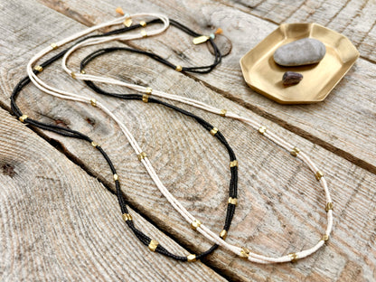 Double Strand Beaded Necklace