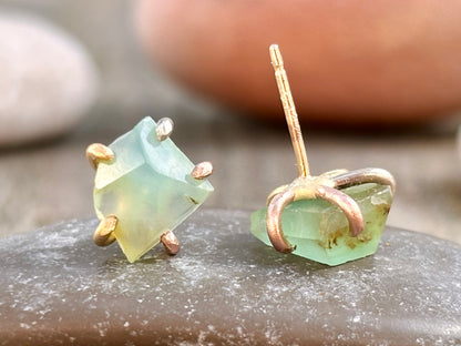 Peruvian Opal Gold Studs