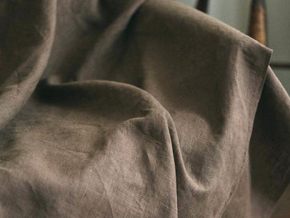 Linen Blanket Beige Grise