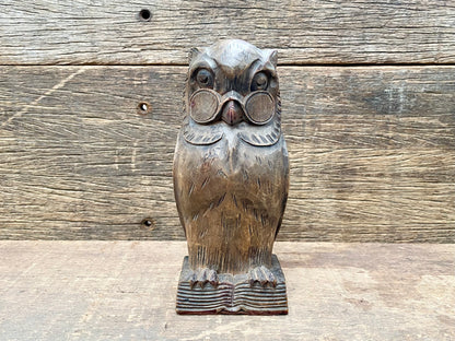 Carved Wooden Owl