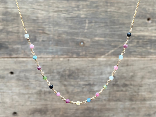 Hand-beaded Figaro Necklace