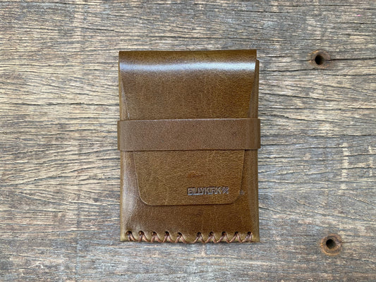 Flap Card Case Olive