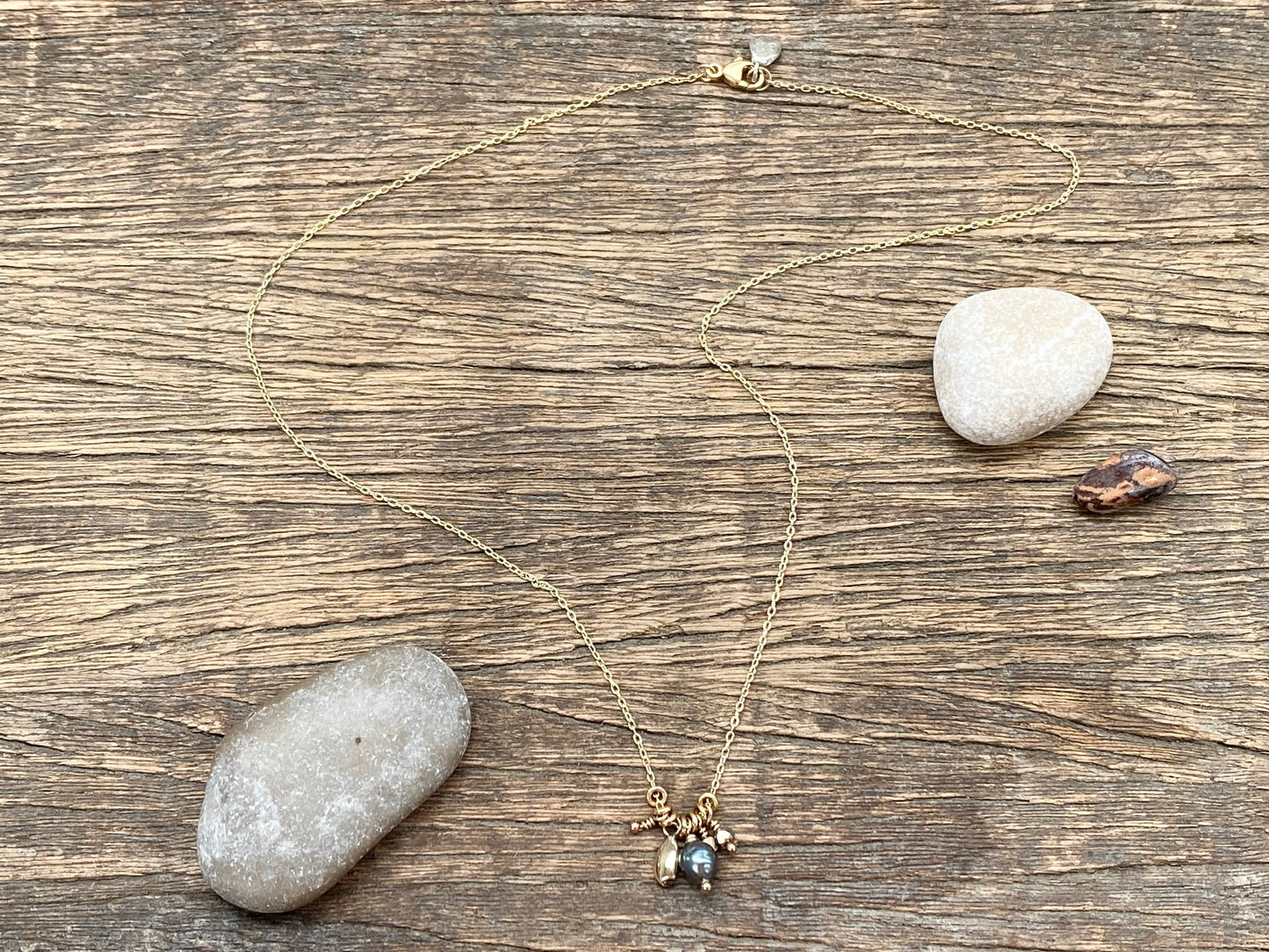Gold Seed Trinket Necklace