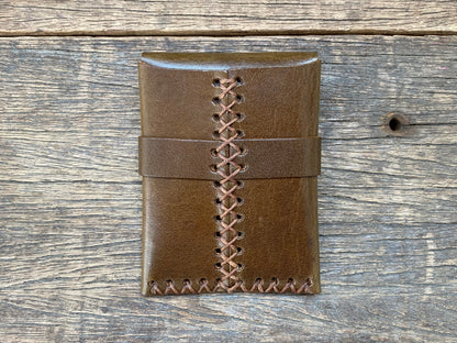 Flap Card Case Olive