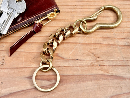 Brass Karabiner Twist Key Chain