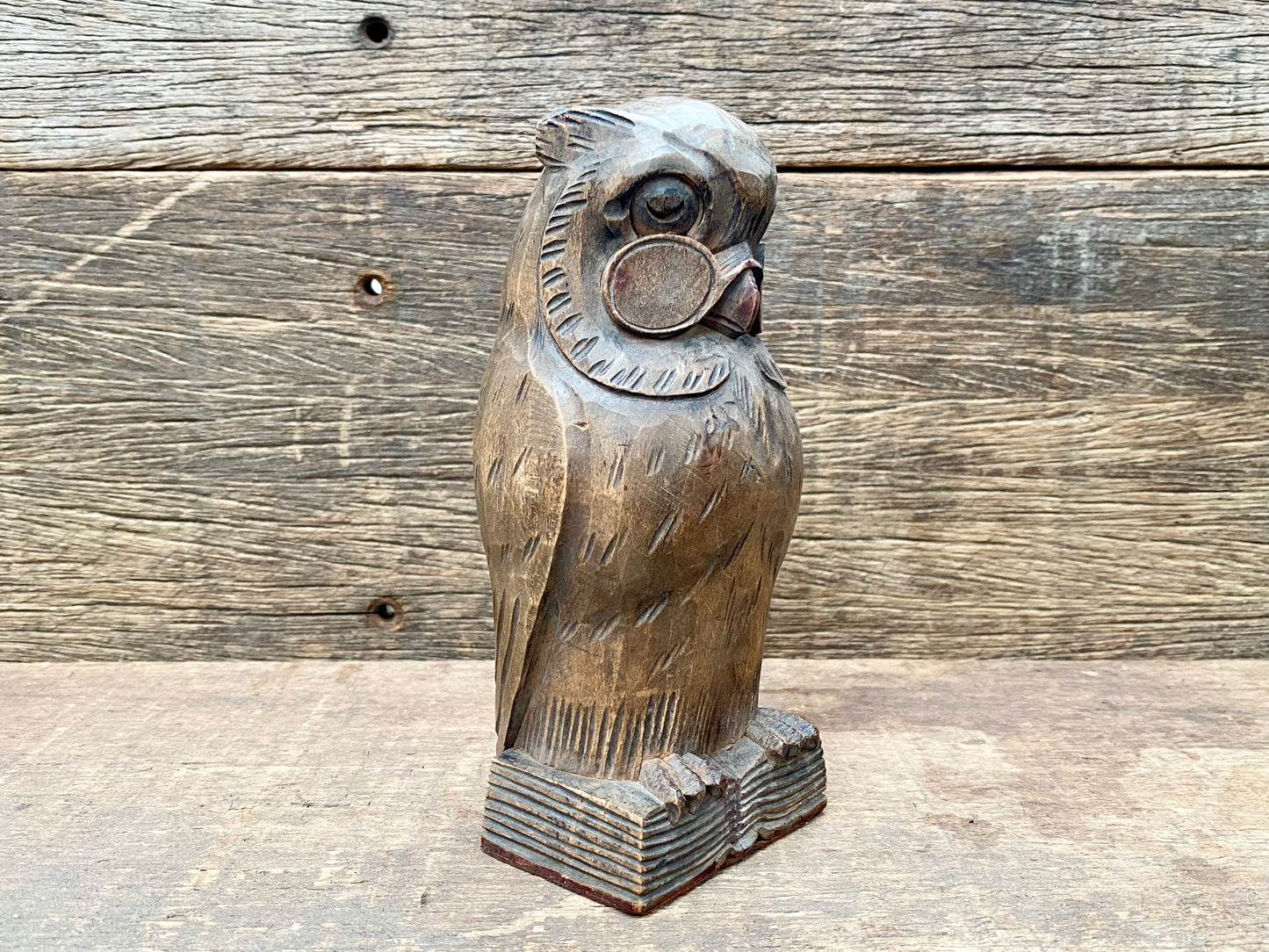 Carved Wooden Owl