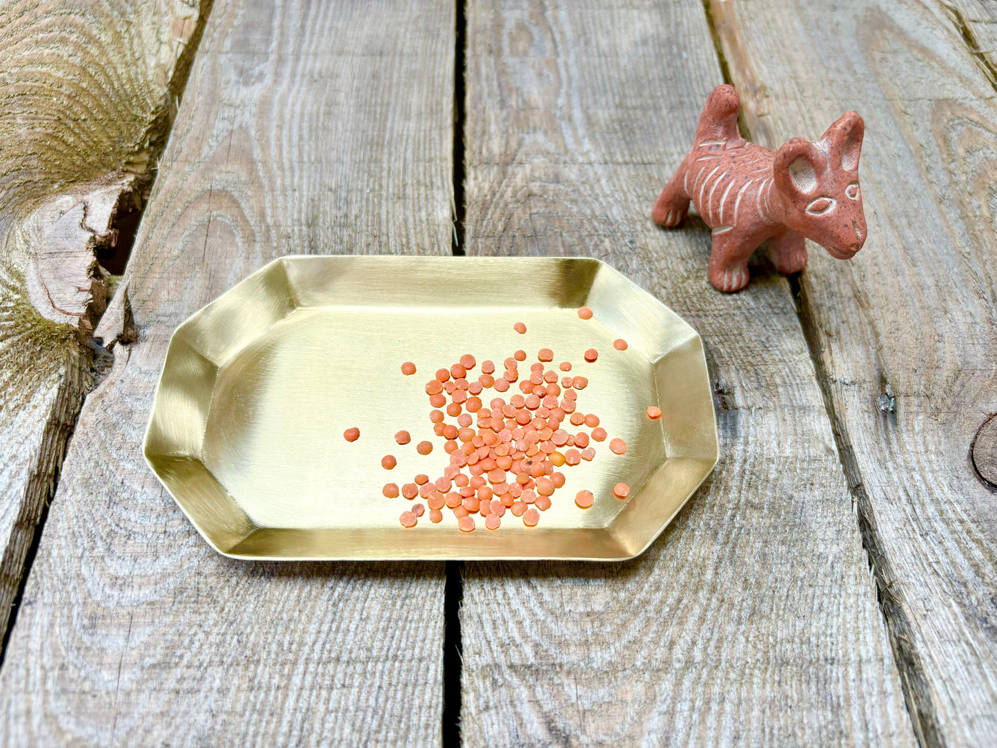 Brass Long Octagonal Dish