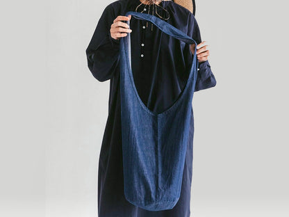 Cotton Saachi Bag: Denim