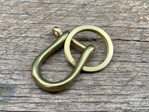 Brass Shackle Key Ring