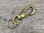 Load image into Gallery viewer, Brass Key Swivel Karabiner
