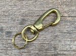 Load image into Gallery viewer, Brass Key Swivel Karabiner
