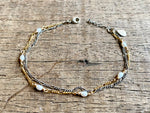 Load image into Gallery viewer, Beaded Double Chain Bracelet
