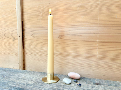 Brass Candle Holder Octagon