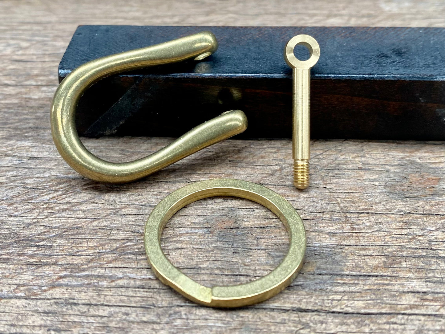 Brass Shackle Key Ring