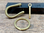 Load image into Gallery viewer, Brass Shackle Key Ring
